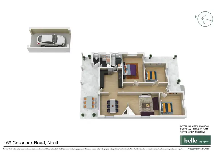 Floorplan of Homely house listing, 169 Cessnock Road, Neath NSW 2326