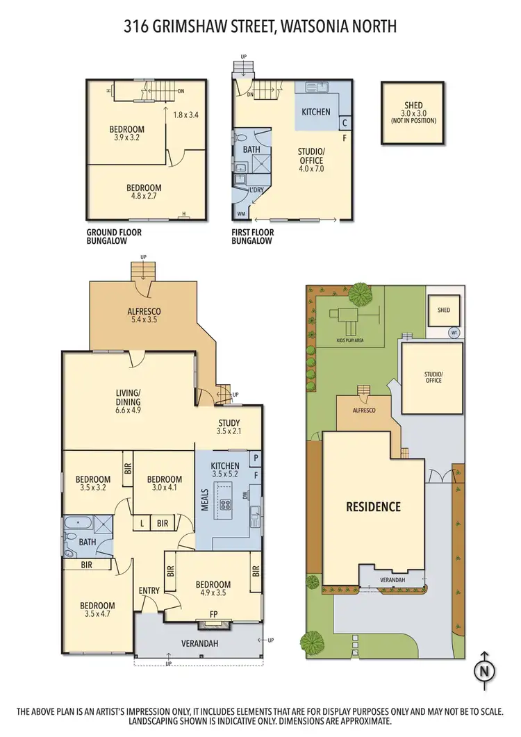 Floorplan of Homely house listing, 316 Grimshaw Street, Watsonia North VIC 3087