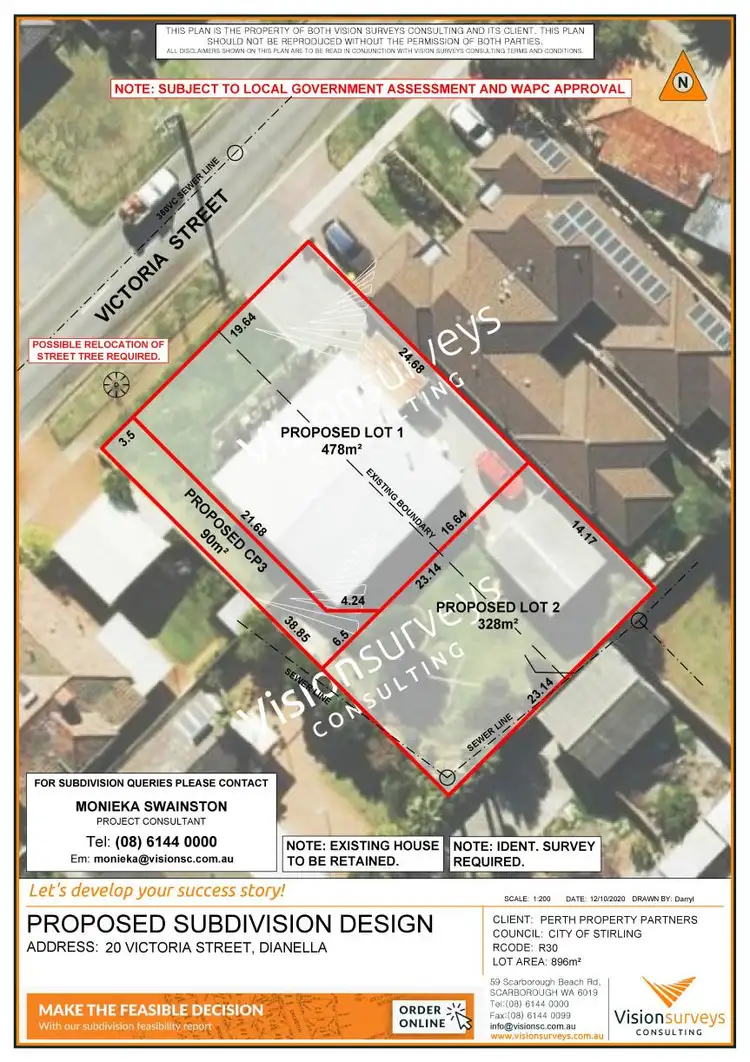 Floorplan of Homely land listing, LOT 2, 20 Victoria Street, Dianella WA 6059
