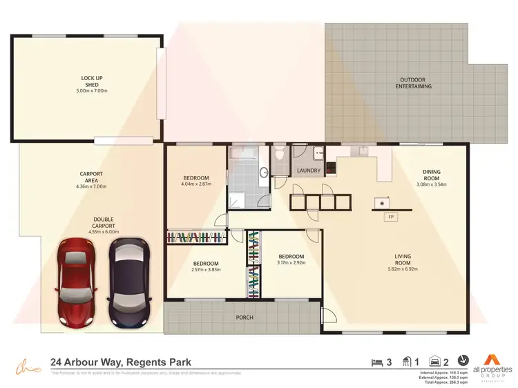 Floorplan of Homely house listing, 24 Arbour Way, Regents Park QLD 4118