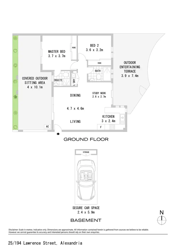 Floorplan of Homely apartment listing, 25/194 Lawrence Street, Alexandria NSW 2015