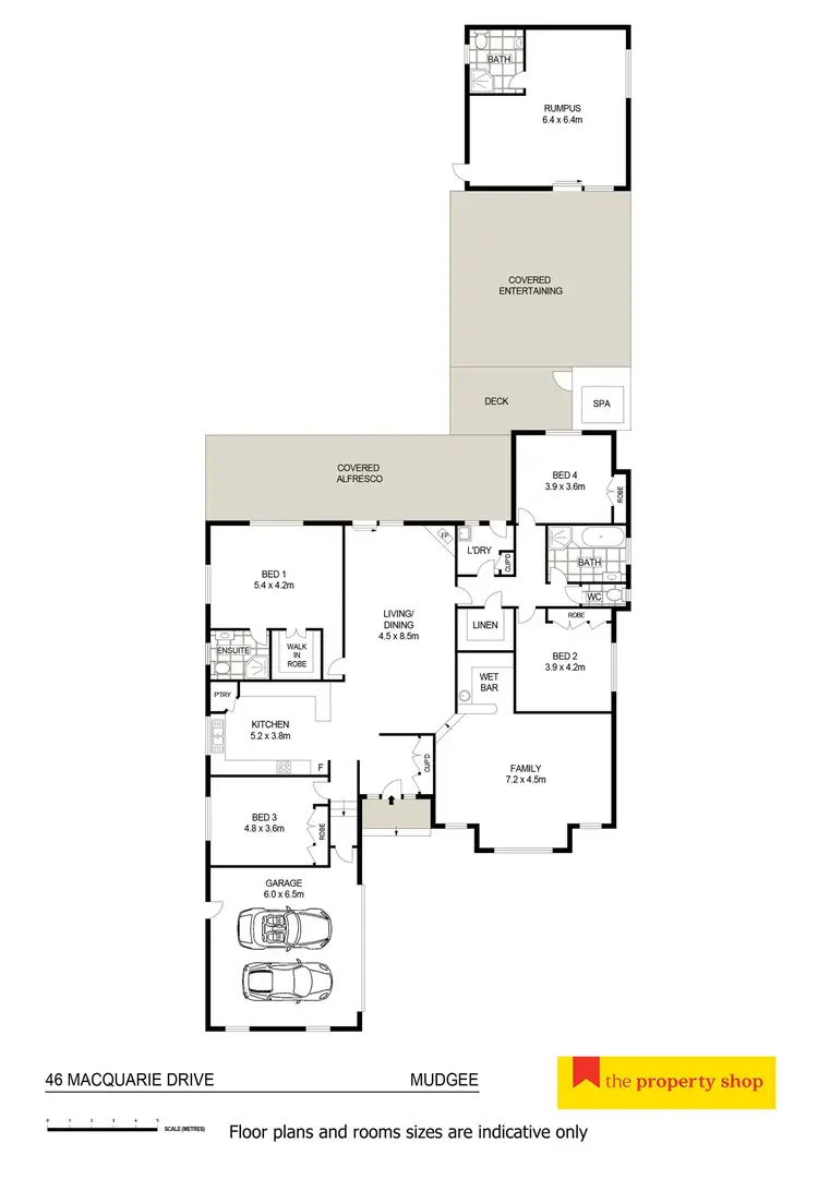 Floorplan of Homely house listing, 46 Macquarie Drive, Mudgee NSW 2850