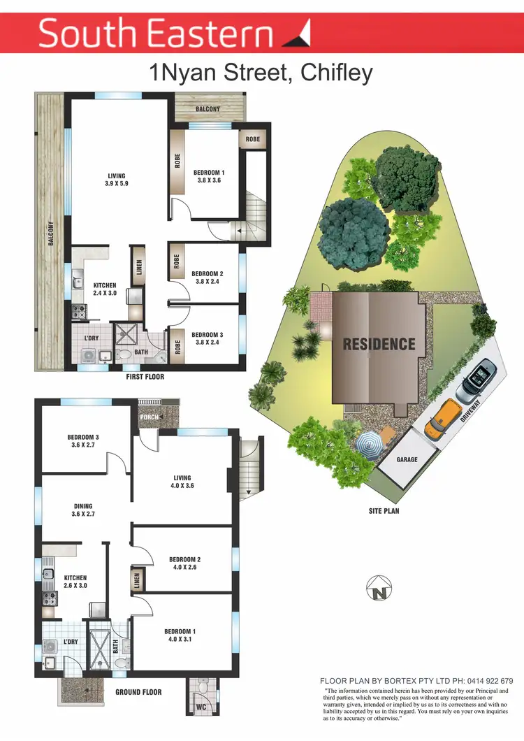 Floorplan of Homely house listing, 1 Nyan Street, Chifley NSW 2036