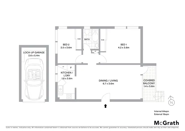 Floorplan of Homely unit listing, 11/180 Russell Avenue, Dolls Point NSW 2219