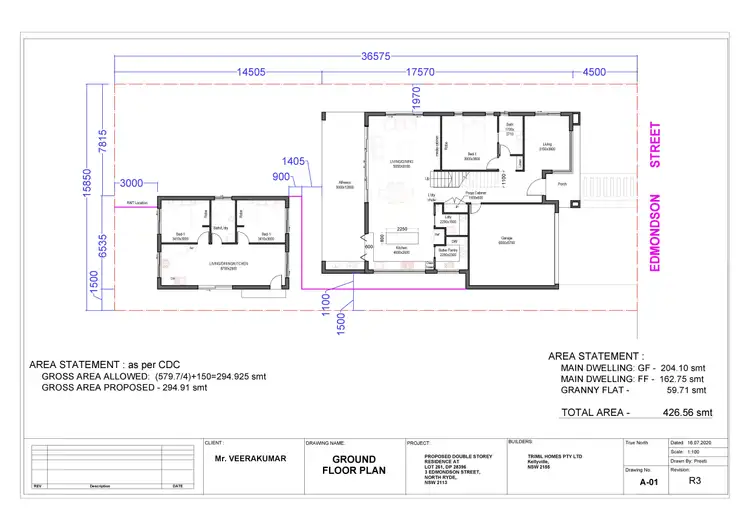 Floorplan of Homely house listing, 3 Edmondson Street, North Ryde NSW 2113