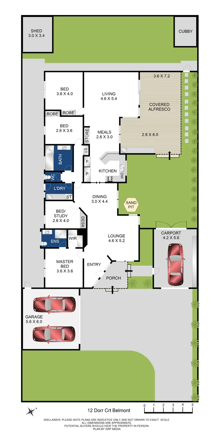 Floorplan of Homely house listing, 12 Dorr Court, Belmont VIC 3216
