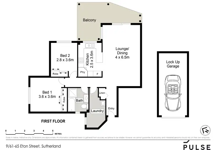 Floorplan of Homely apartment listing, 9/61-65 Eton Street, Sutherland NSW 2232