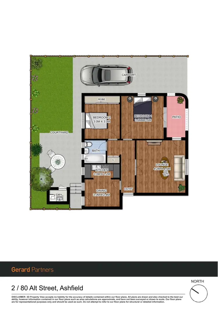 Floorplan of Homely apartment listing, 2/80 Alt Street, Ashfield NSW 2131