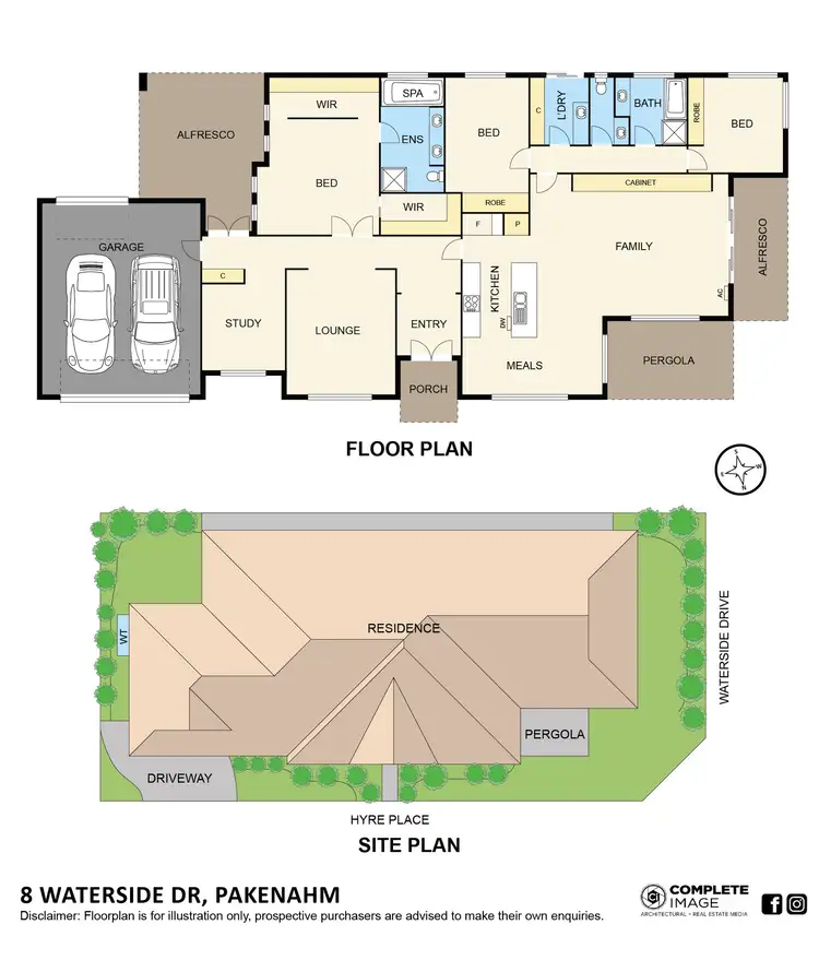 Floorplan of Homely house listing, 8 Waterside Drive, Pakenham VIC 3810