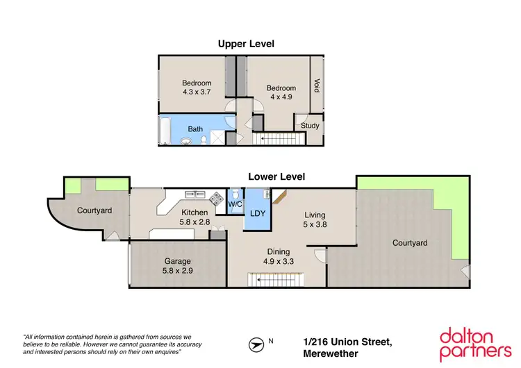 Floorplan of Homely unit listing, 1/216 Union Street, Merewether NSW 2291