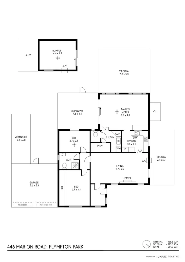 Floorplan of Homely house listing, 446 Marion Road, Plympton Park SA 5038
