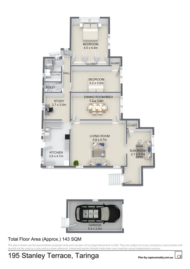 Floorplan of Homely house listing, 195 Stanley Terrace, Taringa QLD 4068