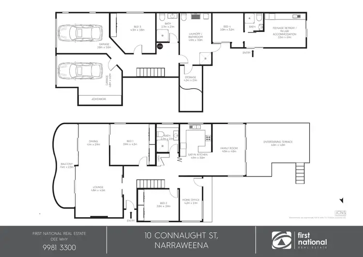 Floorplan of Homely house listing, 10 Connaught Street, Narraweena NSW 2099