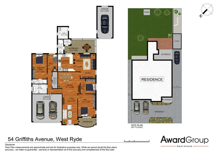 Floorplan of Homely house listing, 54 Griffiths Avenue, West Ryde NSW 2114