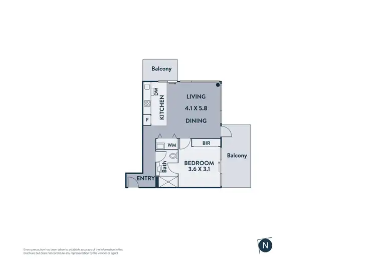 Floorplan of Homely apartment listing, 403/1 High Street, Preston VIC 3072