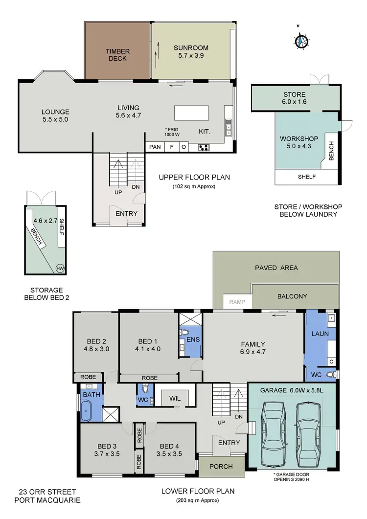 Floorplan of Homely house listing, 23 Orr Street, Port Macquarie NSW 2444