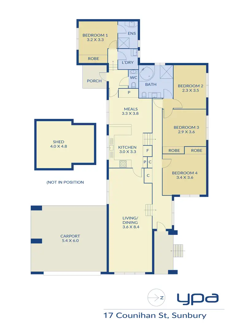 Floorplan of Homely house listing, 17 Counihan Street, Sunbury VIC 3429