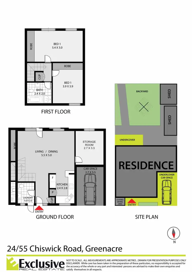 Floorplan of Homely townhouse listing, 24/55 Chiswick Road, Greenacre NSW 2190