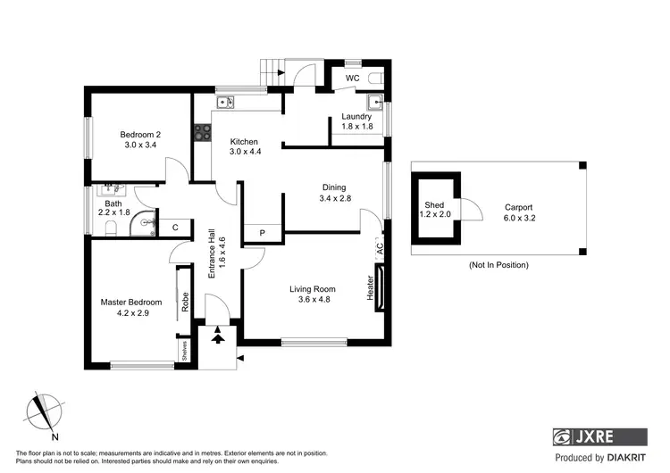 Floorplan of Homely unit listing, 1/10 Hourigan Avenue, Clayton VIC 3168