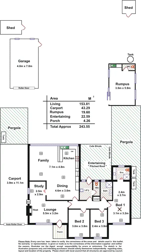Floorplan of Homely house listing, 27 Halsey Road, Fulham SA 5024