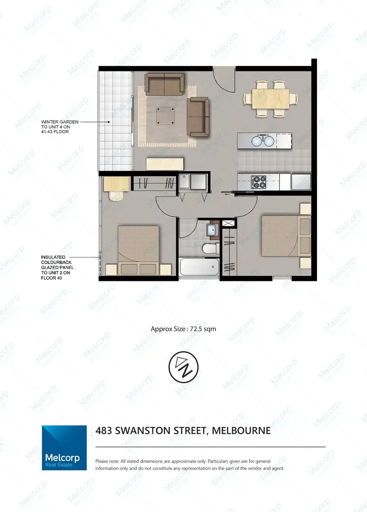 Floorplan of Homely apartment listing, 706/483 Swanston Street, Melbourne VIC 3000