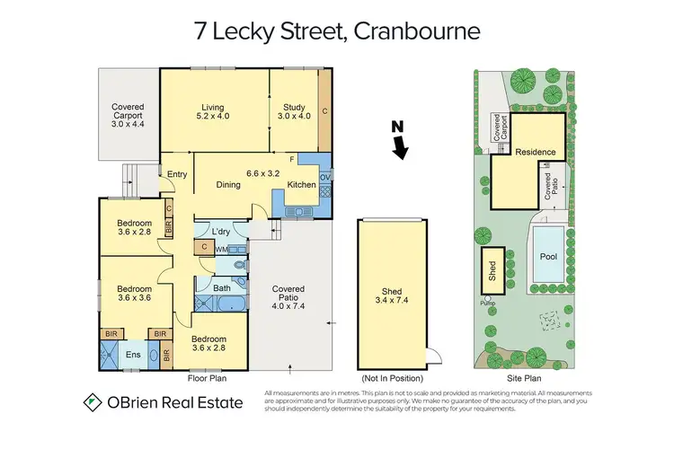 Floorplan of Homely house listing, 7 Lecky Street, Cranbourne VIC 3977