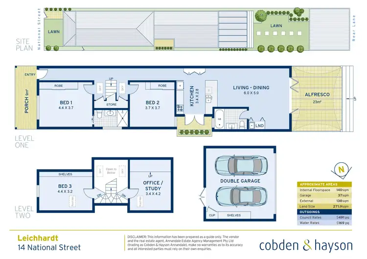 Floorplan of Homely house listing, 14 National Street, Leichhardt NSW 2040