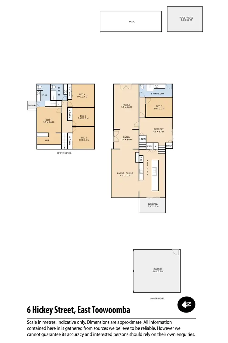 Floorplan of Homely house listing, 6 Hickey Street, East Toowoomba QLD 4350