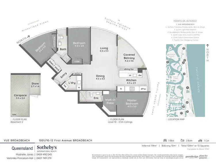 Floorplan of Homely apartment listing, 1001/10-12 First Ave Avenue, Broadbeach QLD 4218