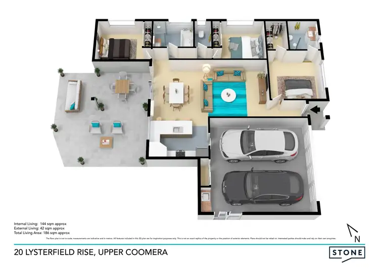 Floorplan of Homely house listing, 20 Lysterfield Rise, Upper Coomera QLD 4209
