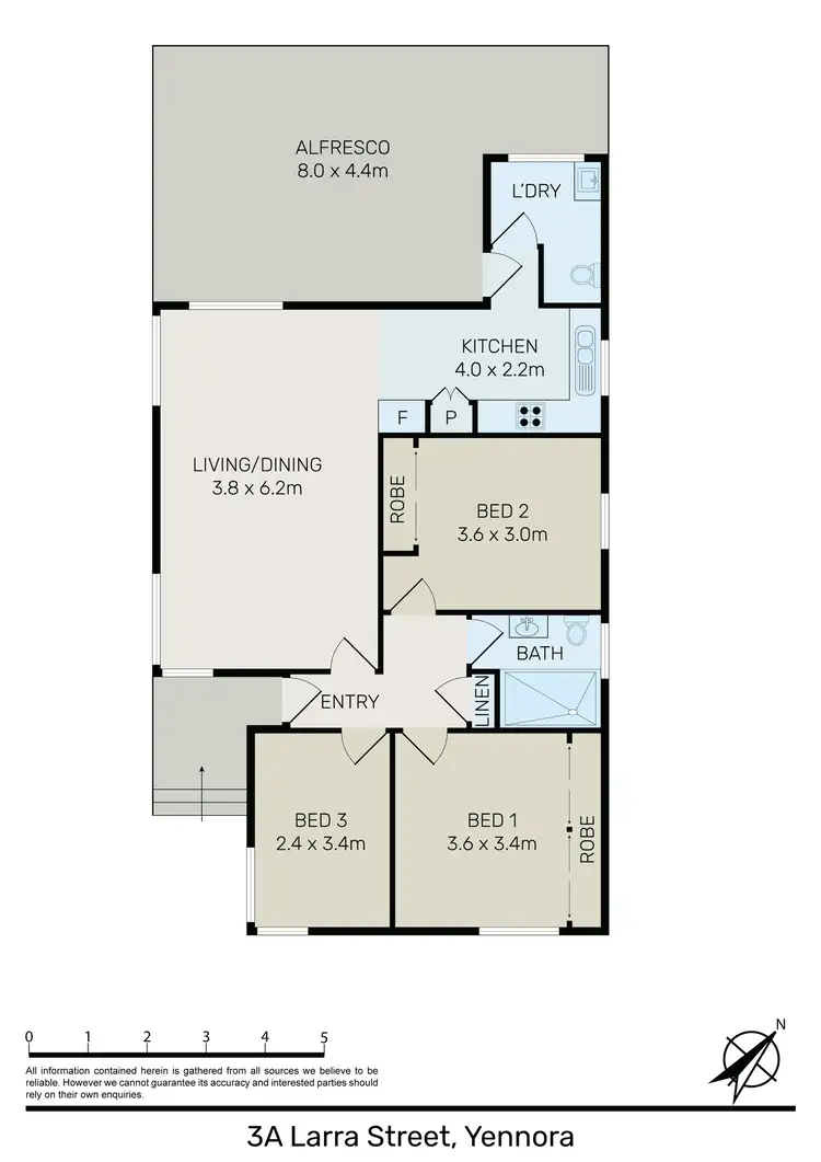 Floorplan of Homely house listing, 3a Larra Street, Yennora NSW 2161