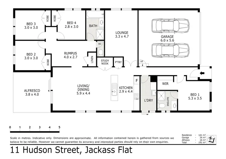 Floorplan of Homely house listing, 11 Hudson Street, Jackass Flat VIC 3556