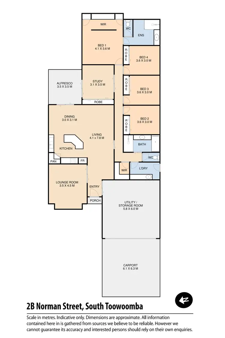 Floorplan of Homely house listing, 2B Norman Street, South Toowoomba QLD 4350