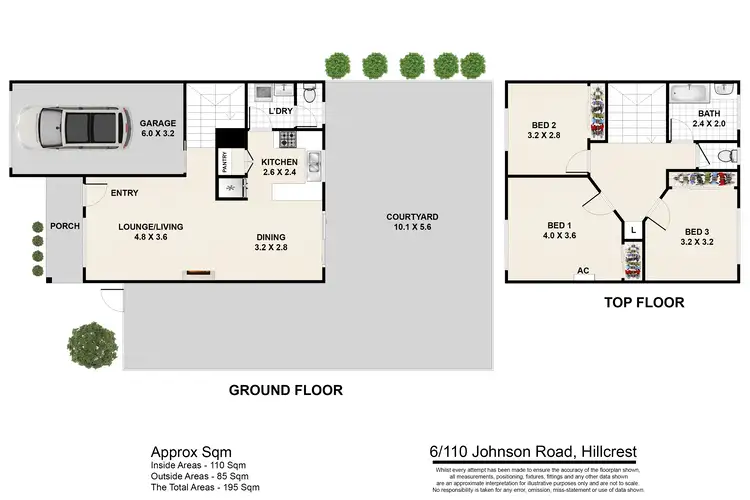 Floorplan of Homely unit listing, 6/110 Johnson Road, Hillcrest QLD 4118