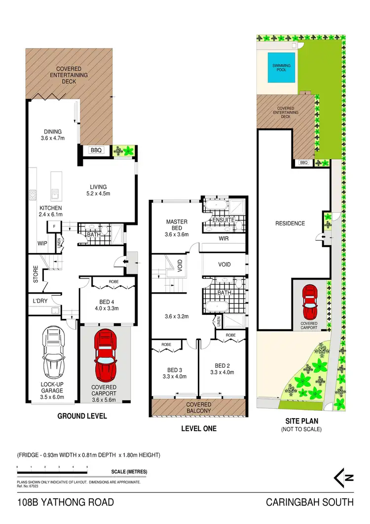Floorplan of Homely semi-detached listing, 108b Yathong Road, Caringbah South NSW 2229