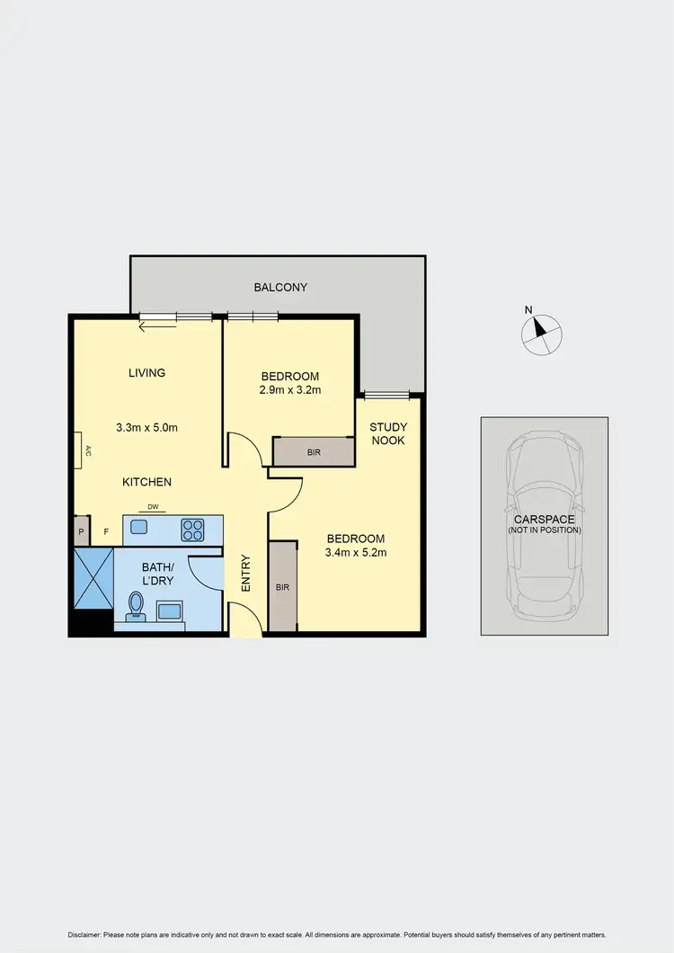 Floorplan of Homely apartment listing, 407/55 Collins Street, Essendon VIC 3040