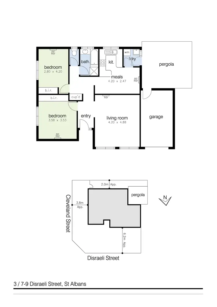 Floorplan of Homely unit listing, 3/7-9 Disraeli Street, St Albans VIC 3021