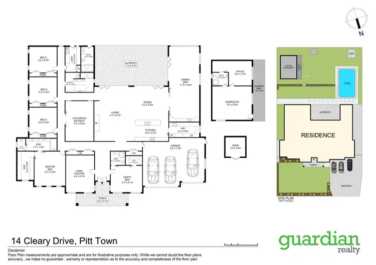 Floorplan of Homely house listing, 14 Cleary Drive, Pitt Town NSW 2756