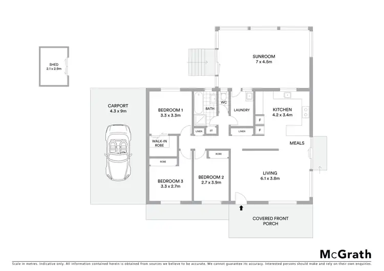 Floorplan of Homely unit listing, 2/19 Azalea Avenue, Coffs Harbour NSW 2450