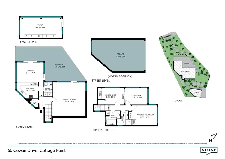 Floorplan of Homely house listing, 60 Cowan Drive, Cottage Point NSW 2084