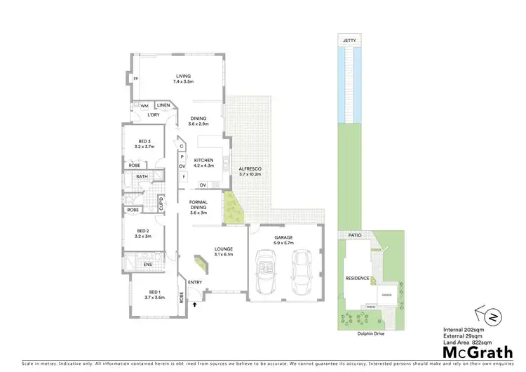 Floorplan of Homely house listing, 34 Dolphin Drive, West Ballina NSW 2478