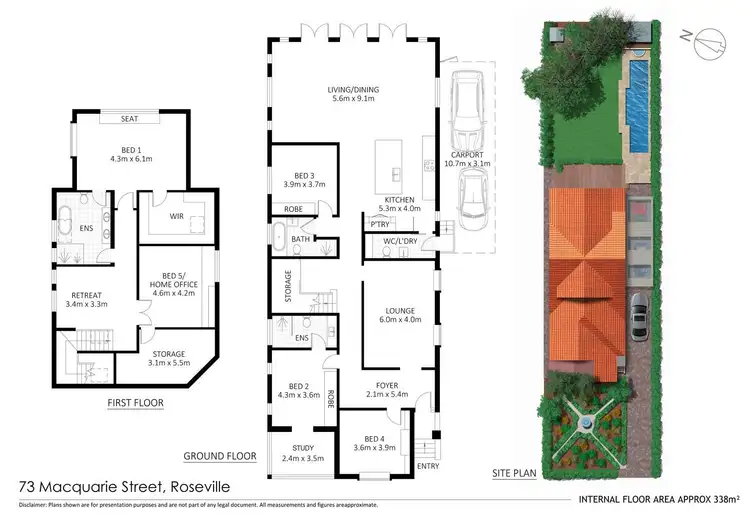 Floorplan of Homely house listing, 73 Macquarie Street, Roseville NSW 2069