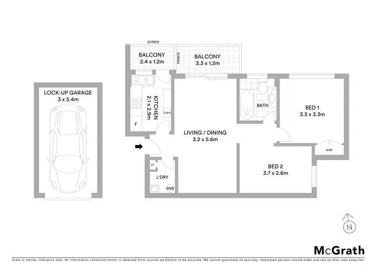 Floorplan of Homely apartment listing, 18/919 Botany Road, Rosebery NSW 2018