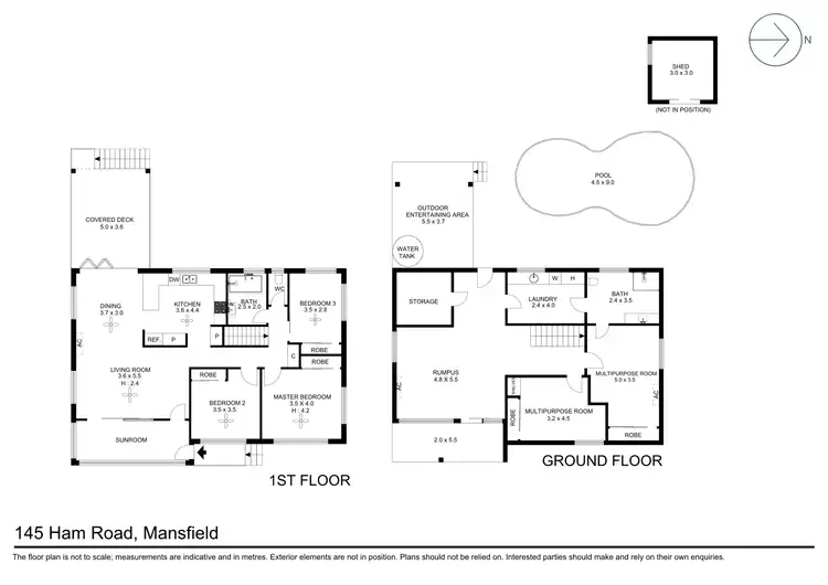 Floorplan of Homely house listing, 145 Ham Road, Mansfield QLD 4122