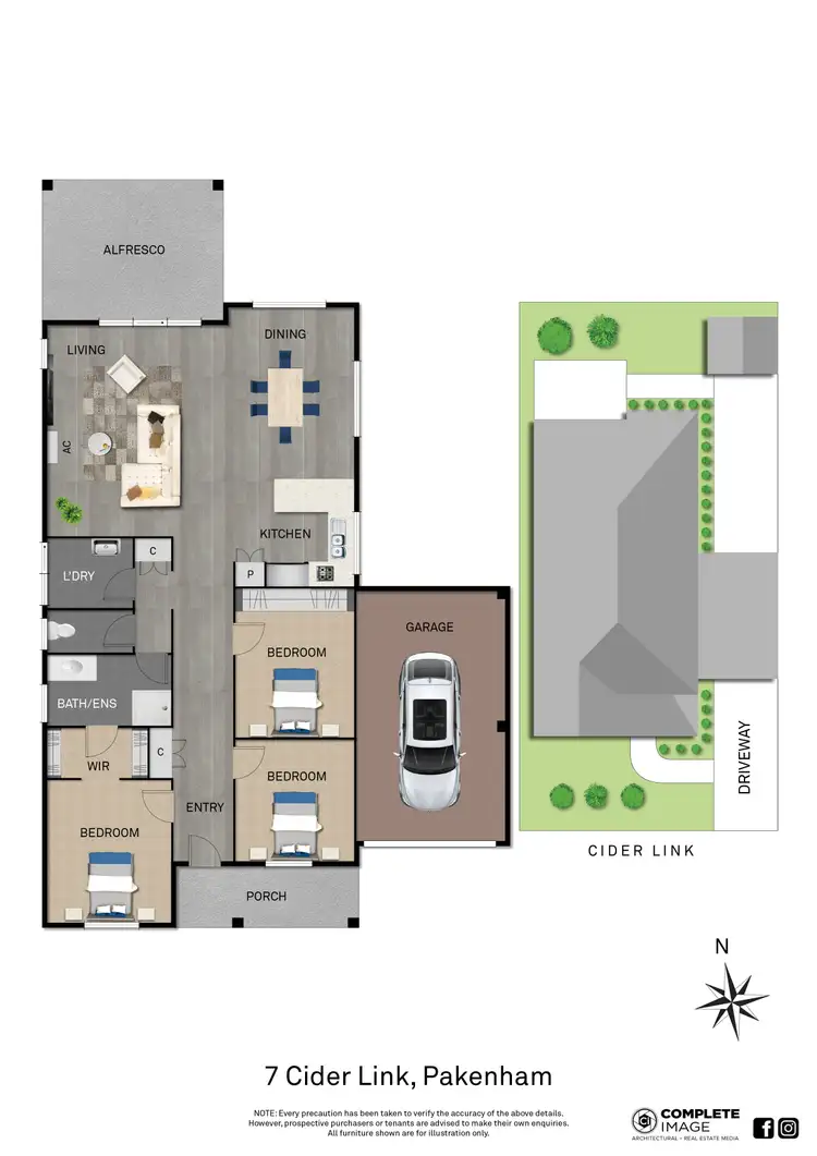 Floorplan of Homely house listing, 7 Cider Link, Pakenham VIC 3810