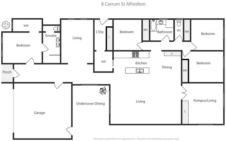 Floorplan of Homely house listing, 8 Carrum Street, Alfredton VIC 3350
