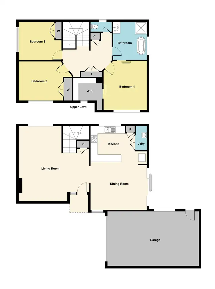 Floorplan of Homely townhouse listing, 3/11 Little Raglan Street, Ballarat Central VIC 3350