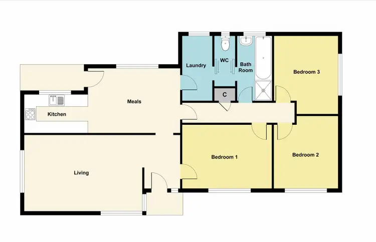 Floorplan of Homely house listing, 48 Otway Street South, Ballarat East VIC 3350
