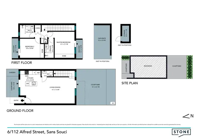 Floorplan of Homely townhouse listing, 6/112 Alfred Street, Sans Souci NSW 2219