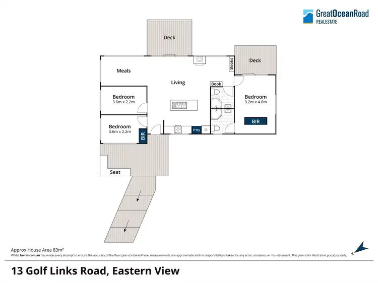 Floorplan of Homely house listing, 13 Golf Links Road, Eastern View VIC 3231